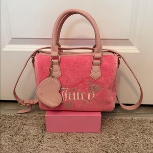 Juicy Couture Pink and Gold Satchel